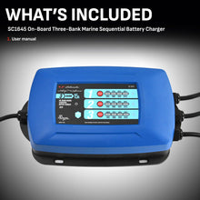 Schumacher Electric Ship 'n Shore Three-Bank On-Board Marine Battery Charger, SC1645, 2-in-1, Fully Automatic, Sequential Charging, Water Resistant, 15 Amps, 12V, for Car, Truck, and Marine Batteries