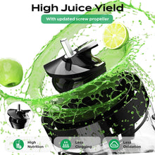 Bear Masticating Juicer Machine | Slow Cold Press Juicer with 4.1in Large Feeding Chute for Whole Fruits, Vegetables | Reversible Auger Easy to Clean