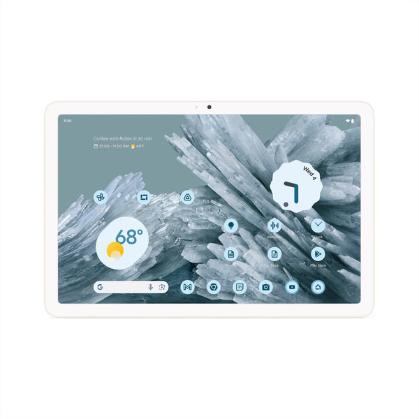 Google Pixel Tablet - Android Tablet with 11-Inch Screen and Extra-Long Battery Life - Porcelain - 8 GB RAM - 128 GB