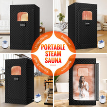 X-Vcak Sauna Box, Portable Steam Sauna, Portable Sauna for Home, Sauna Tent with Steamer, 9 Levels, 2.6’ x 2.6’ x 5.9’