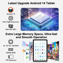 Android 14 Tablet 11 Inch Tablets, 24GB RAM 256GB ROM(1TB Expand), Octa-Core Tablets with 8000 mAh Battery, 5G WiFi, Bluetooth 5.0, Android Tablet 5MP+13MP Dual Camera, IPS Touch Screen, GPS Tab-Black