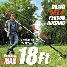 2-in-1 Cordless Pole Saw, Mini Chainsaw with Pole, 20V 2.0Ah Battery Powered Pole Saws for Tree Trimming, 4