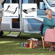 LEADALLWAY RV Step Camper Stair Folding Manual Single Drop Down Steps