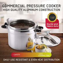 Universal (Large) 15.8-Quart Aluminum Pressure Cooker for Professional Use – Commercial-Grade, 1 Safety Valve, Reinforced Handles, Easy-Open Lid, – Ideal for Large Kitchens, and Restaurants