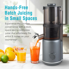 Shine Multi-Batch Compact Cold Press Juicer SMB-1, Hands-Free, Hopper Continuous Feed, Portable