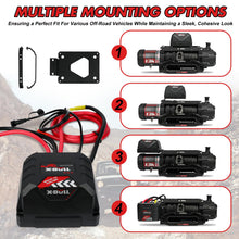 X-BULL Electric Winch 13000 lb. Load Capacity with 79ft Synthetic Rope and Hawse Fairlead 12V IP68 Waterproof, Wired and Wireless Remote for 4WD 4x4 Off-Road Vehicle Truck Jeep