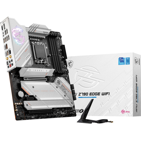 MSI MPG Z790 Edge WiFi Gaming Motherboard (Supports 12th/13th Gen Intel Processors, LGA 1700, DDR5, PCIe 5.0, M.2, 2.5Gbps LAN, USB 3.2 Gen2, Wi-Fi 6E, ATX) (Renewed)