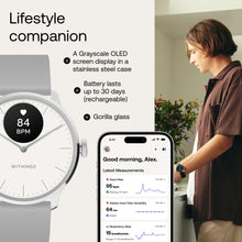 Withings ScanWatch Light - Hybrid Smartwatch, 24/7 Heart Monitoring, Activity Tracking, Cycle Tracking, Sleep Monitoring, Connected GPS, 30-Day Battery Life, Android & Apple Compatible, HSA/FSA