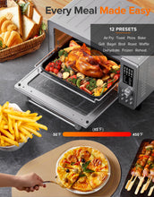 Nuwave Bravo Pro Smart 21QT Toaster Oven Air Fryer Combo, Convection Oven Countertop, 10 functions all in 1, with even & quick crisp technology, 50-450°F, 1800W, Stainless Steel