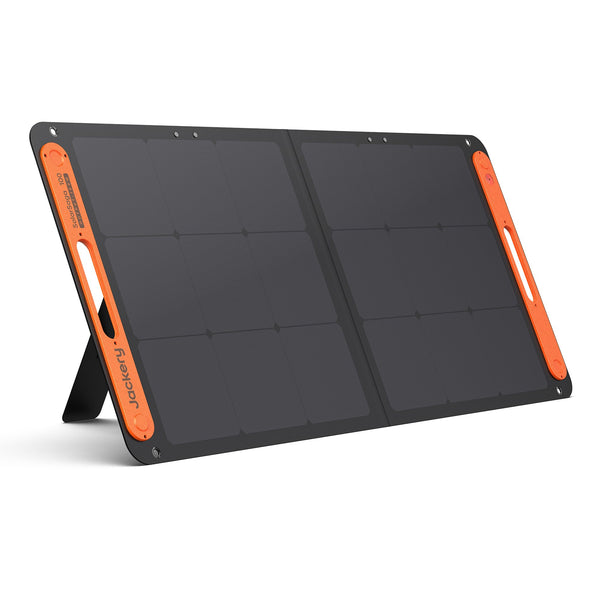 Jackery SolarSaga 100W Bifacial Portable Solar Panel for Explorer 240/300/500/1000/1500 Power Stations, Foldable Solar Cell Solar Charger with USB Outputs for Phones, Rooftops, Outdoor Camping and RVs