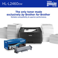 Brother HL-L2460DW Wireless Compact Monochrome Laser Printer with Duplex, Mobile Printing, Black & White Output | Includes Refresh Subscription Trial(1), Works with Alexa