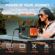 Jackery Explorer 240 v2 Portable Power Station, 256Wh LiFePO4 Battery with 300W AC/100W USB-C Output, 1Hr Fast Charging, Versatile Scenarios-Outdoor/Camping/RV/Travel/Emergency Backup