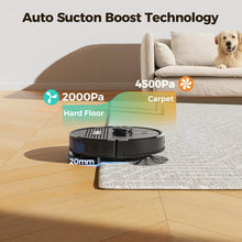 BPMIO Robot Vacuum and Mop Combo, 4500Pa Max Suction, LiDAR Navigation, Quick Mapping, 145 Mins Runtime, Custom Cleaning, Works with App & Alexa, Great for Pet Hair, Dust, Hard Floor, Carpet