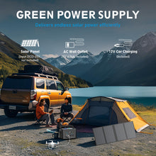 Portable Power Station 600W, Powkey 296Wh Battery Backup with 2 Pure Sine Wave AC Outlets, USB-C PD100W and 2 Wireless Chargers, Solar Generator (Solar Panel Optional) for Outdoor Camping/RVs/Home Use