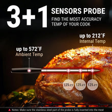 TempSpike Wireless Meat Thermometer Digital with App, WiFi & Bluetooth BBQ Grill Thermometer with High Precision, Waterproof & Heat-Resistant Probes, Rechargeable Base with Display for BBQ Smoker Oven