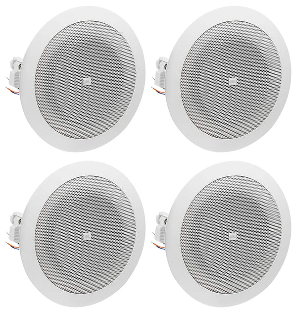 JBL 8124 - Full-Range In-Ceiling Loudspeaker with 70 Volt/100 Volt Taps (4 Pack)