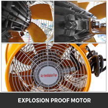 Mophorn Explosion Proof Fan 10 Inch(250mm) Utility Blower 350W Explosion Proof Ventilator 110V 60HZ Speed 3450 RPM for Extraction and Ventilation in Potentially Explosive Environments