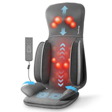 THERAZZAGGE Shiatsu Neck Back Massager with Heat, Massage Chair Full Body with Compression, Vibration, Chair Massage Pad for Home, Office Use, Seat Massager, Gifts for Men, Women