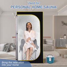 amocane Portable Sauna for Home,Full Body Personal Sauna Steam Sauna Tent at Home Spa with 1000W Steamer, 2024 Home Sauna for Gym,Pilates,Garage