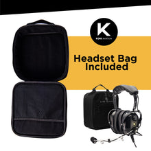 P1 General Aviation Headset - Pilot Headset with Passive Noise Reduction, Noise-Canceling Microphone, Mono Sound, AUX Port, GA Dual Plug & Free Headset Bag