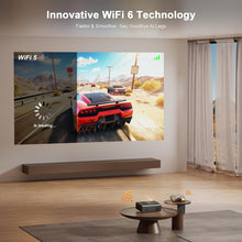 [Built-in Apps & Auto Focus/Keystone] Smart Projector with WiFi and Bluetooth, VOPLLS 700ANSI Native 1080P Outdoor Projector, 50% Zoom Home Theater Movie Projector for Bedroom/iOS/Android/PPT