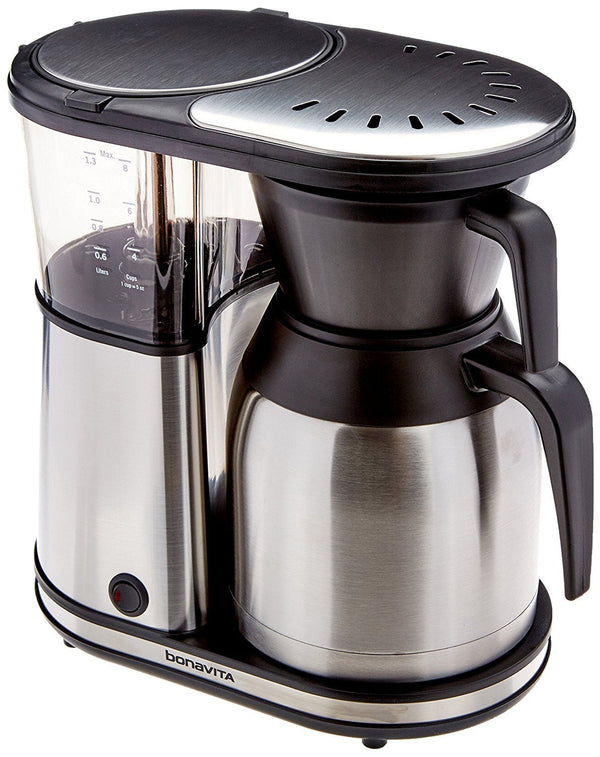 '-Bonavita 8 Cup Coffee Maker, One-Touch Pour Over Brewing with Thermal Carafe, SCA Certified, Stainless Steel (BV1900TS)