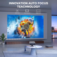 [Netflix Officially&AI Auto Focus]AuKing Smart Projector with Wifi and Bluetooth,Auto Focus&Keystone Projector 4K, 3D DoIby Audio, 800ANSI Outdoor Projector with Omnidirectional Rotating Stand(Grey)