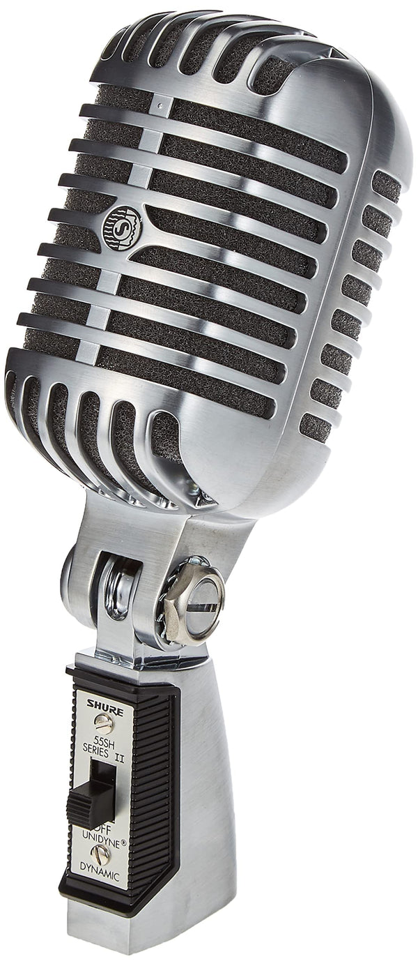 Shure 55SH Series II Iconic Microphone - Vintage Style, Rich Sound Quality, Rugged Construction, Shock-Mounted Noise Reduction for Vocals & Instruments-for Live Performances & Studio Recording