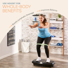 LifePro Hovert 3D Vibration Plate Machine - Dual Motor Oscillation, Lateral + 3D Motion Viberation Platform Machine - Full Whole Body Vibrarating Machine for Home Exercise & Fitness (Black)