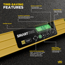 M-D Building Products 92515 Gen3 SmartTool 24-Inch Digital Level with Carrying Case, Yellow