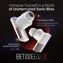 Status Between 3ANC Bone True Active Noise Cancelling Wireless Earbuds - ANC In Ear Buds, Charging Case, Built-in 6 Microphones, 8H Playtime, Bluetooth 5.2, IPX5 Waterproof