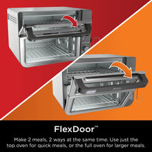 Ninja DCT451 12-in-1 Smart Double Oven with FlexDoor, Thermometer, FlavorSeal, Smart Finish, Rapid Top Convection and Air Fry Bottom , Stainless Steel (pack of 1)