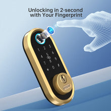 Smart Lock SMONET Bluetooth Keyless Entry Keypad Smart Deadbolt-Fingerprint Electronic Deadbolt Lock, Remote Ekeys Sharing, Easy to Install for Homes and Hotel Works with Alexa(Gateway Not Included)