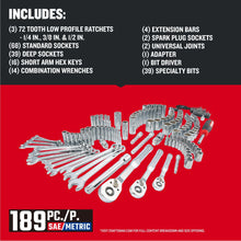 CRAFTSMAN Mechanics Tool Set, 1/4 and 3/8 Inch Drive, 189 Piece (CMMT12134)