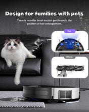 Pureatic V3 2 in 1 Robot Vacuum and Mop Combo，5000Pa Suction, Works with 2.4G WiFi/Alexa/App/Remote Control, Schedule Cleaning, Automatic Self-Charging, Ideal for Pet Hair, Hard Floor and Carpet