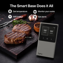 Typhur Sync WiFi Wireless Meat Thermometer Digital, 2 Probes, Smart Base, LCD Display, Unlimited Range, Bluetooth 5.4, Improved Stability, NIST-Certified Accuracy, BBQ, Grill, Smoker, Oven, Kitchen