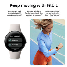 Google Pixel Watch 2 (Previous Model) with the Best of Fitbit - Heart Rate Tracking, Stress Management, Safety Features - Android Smartwatch - Polished Silver Aluminum Case - Bay Active Band - LTE