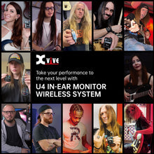 Xvive U4 Wireless in-Ear Monitor System Professional IEM System Transmitter and Beltpack Receiver for Studio, Band Rehearsal,Live Performance (U4)