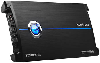 Planet Audio TR5000.1D Class D Monoblock Car Amplifier - 5000 High Output, 1 Ohm, Low Level Inputs, Low Pass Crossover, Hook Up to Subwoofer for Bass