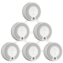 X-Sense Wireless Interconnected Combination Smoke and Carbon Monoxide Detector, 10-Year Battery Powered Fire and CO Alarm, SC06-W, 6-Pack