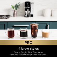 Ninja CFP301 DualBrew Pro Specialty 12-Cup Drip Maker with Glass Carafe, Single-Serve for Coffee Pods or Grounds, with 4 Brew Styles, Frother & Separate Hot Water System, Black (Renewed)