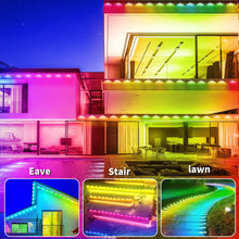 Yocrostar 300ft Permanent Outdoor Lights,RGB Eaves Lights with App Control Remote,DIY IP67 Waterproof Under Eave Lighting,Outside led Lights for House,Party,Christmas Decorations(2 Rolls 150FT)