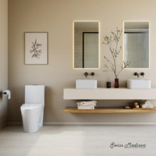 Swiss Madison SM-1T254 St. Tropez One Piece Toilet Dual Tornado Flush 0.8/1.28 GPF with Soft Closing Seat, Comfort Height