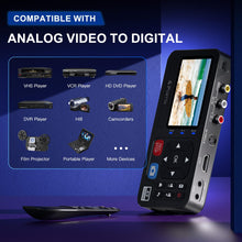 Portta VHS to Digital Converter, Video to Digital Recorder with Remote, RCA to HDMI Converter Compatible with VHS, VCR, DVR, DVD, Hi8, Mini DV, Camcorder, Cassette Tape, Gaming Consoles