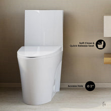 Swiss Madison SM-1T254 St. Tropez One Piece Toilet Dual Tornado Flush 0.8/1.28 GPF with Soft Closing Seat, Comfort Height