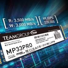 TEAMGROUP MP33PRO 2TB SLC Cache 3D NAND TLC NVMe 1.3 PCIe Gen3x4 M.2 2280 Internal SSD R/W Speed Up to 3500/3000 MB/s Laptop & Desktop TM8FPD002T0C101