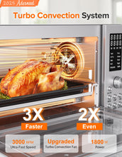 Nuwave Bravo Pro Smart 21QT Toaster Oven Air Fryer Combo, Convection Oven Countertop, 10 functions all in 1, with even & quick crisp technology, 50-450°F, 1800W, Stainless Steel