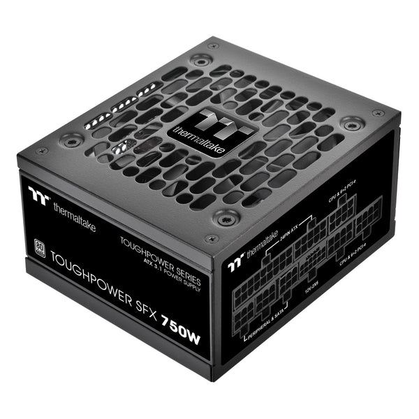 Thermaltake Toughpower SFX 750W 80Plus Platinum ATX 3.1 Standard Power Supply; 300W 12V-2x6 Connector Included; Full Modular; 90mm FDB Fan; PS-STP-0750FNFAPU-1; 7 Year Warranty