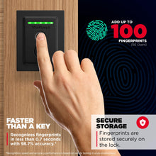 Kwikset Halo Touch Fingerprint Wi-Fi Smart Lock, Keyless Entry Door Low Profile Deadbolt, Geofence Auto-Unlock, Grade AAA Certified, No Hub Easy Install, Matte Black Lifetime Finish Warranty, Square