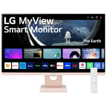 LG 27SR50F-P Smart Monitor 27-Inch FHD (1920x1080) IPS Display, webOS 23, HDR 10, x2 Built-in Speakers, AirPlay 2, Screen Share, Bluetooth, ThinQ App, Remote Control, Pink